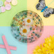 Gold Flakes & Flowers Resin Ashtray