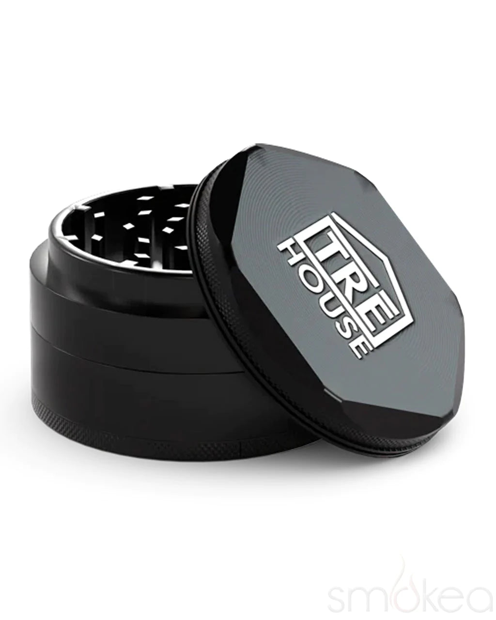 TRĒ House 4 Piece Aluminum Grinder (Black)