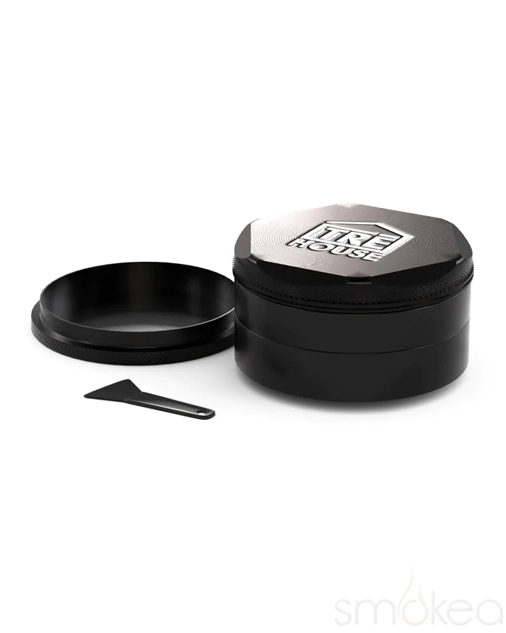 TRĒ House 4 Piece Aluminum Grinder (Black)