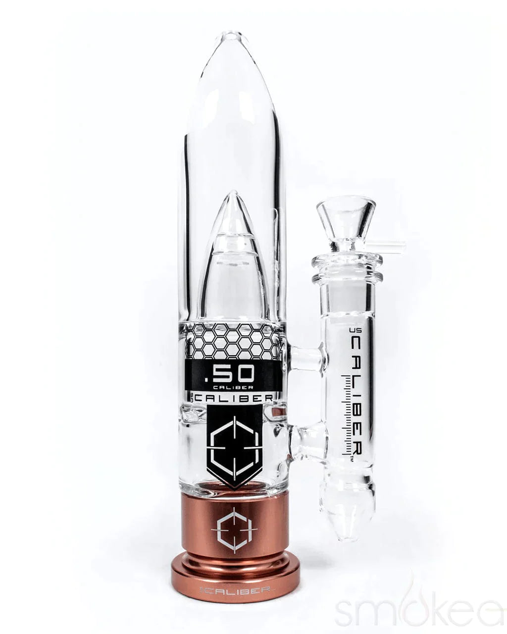US Caliber .50 Caliber Glass Bong Brass