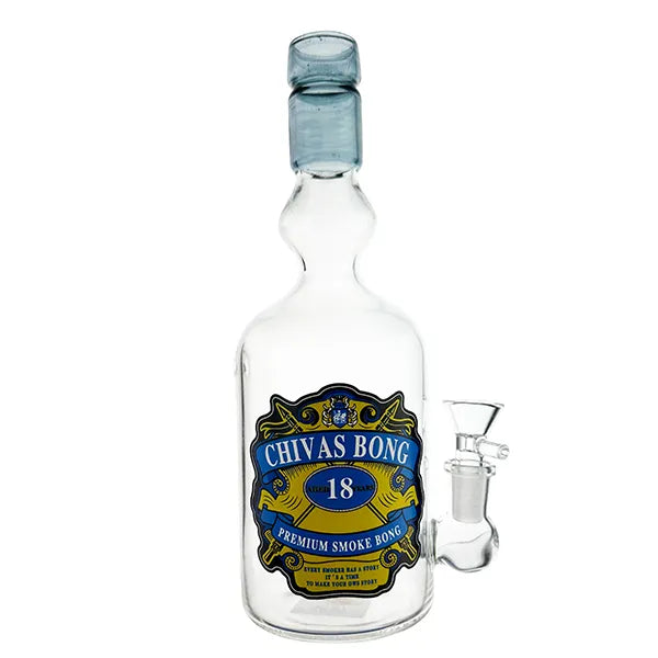 Chivas Glass Bong- 23cm Inline Perc Waterpipe – Dab Rig