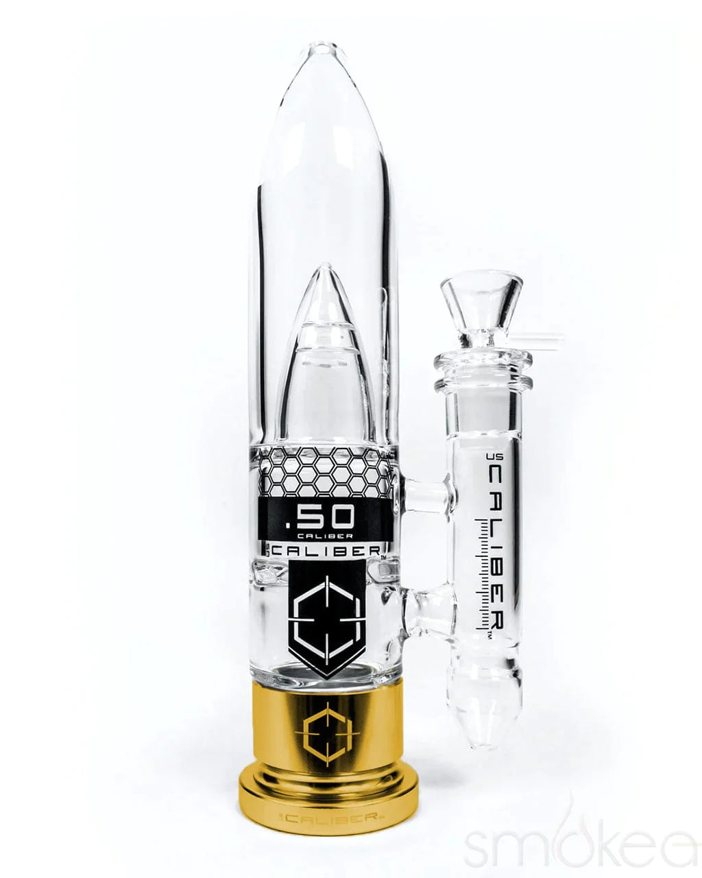 US Caliber .50 Caliber Glass Bong Brass