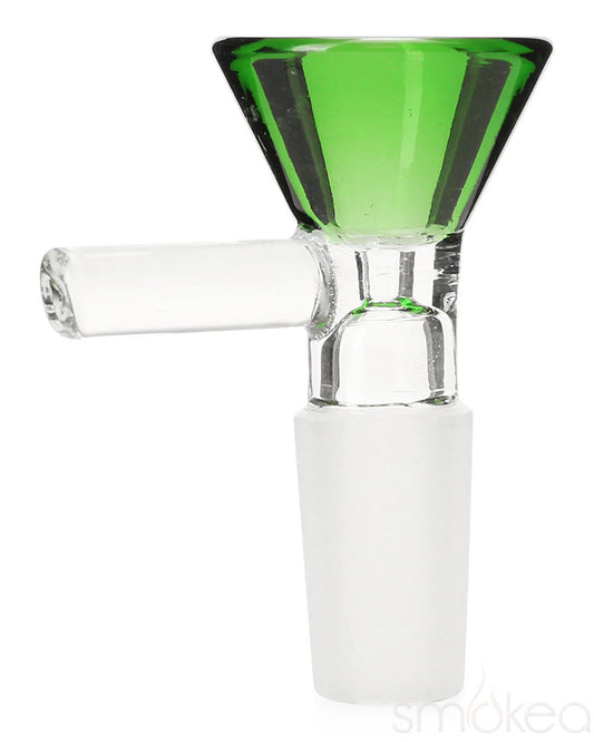 14mm Glass on Glass Funnel Bowl SMOKE