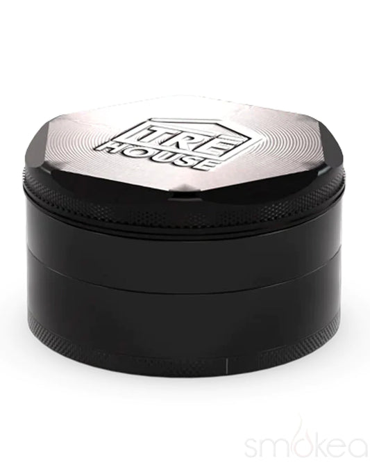 TRĒ House 4 Piece Aluminum Grinder (Black)