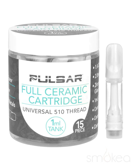1 x Pulsar 1ml Full Ceramic Vape Cartridge